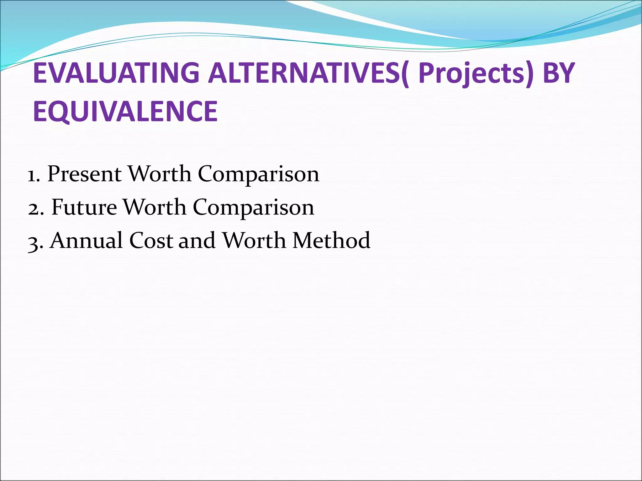 Method of evaluating alternatives.ppt