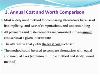 Alternative Costs Method of evaluating alternatives.ppt