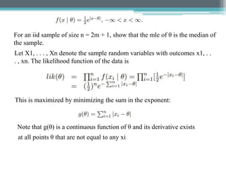 Method of Moments and Maximum Likelihood Estimation | PPTX