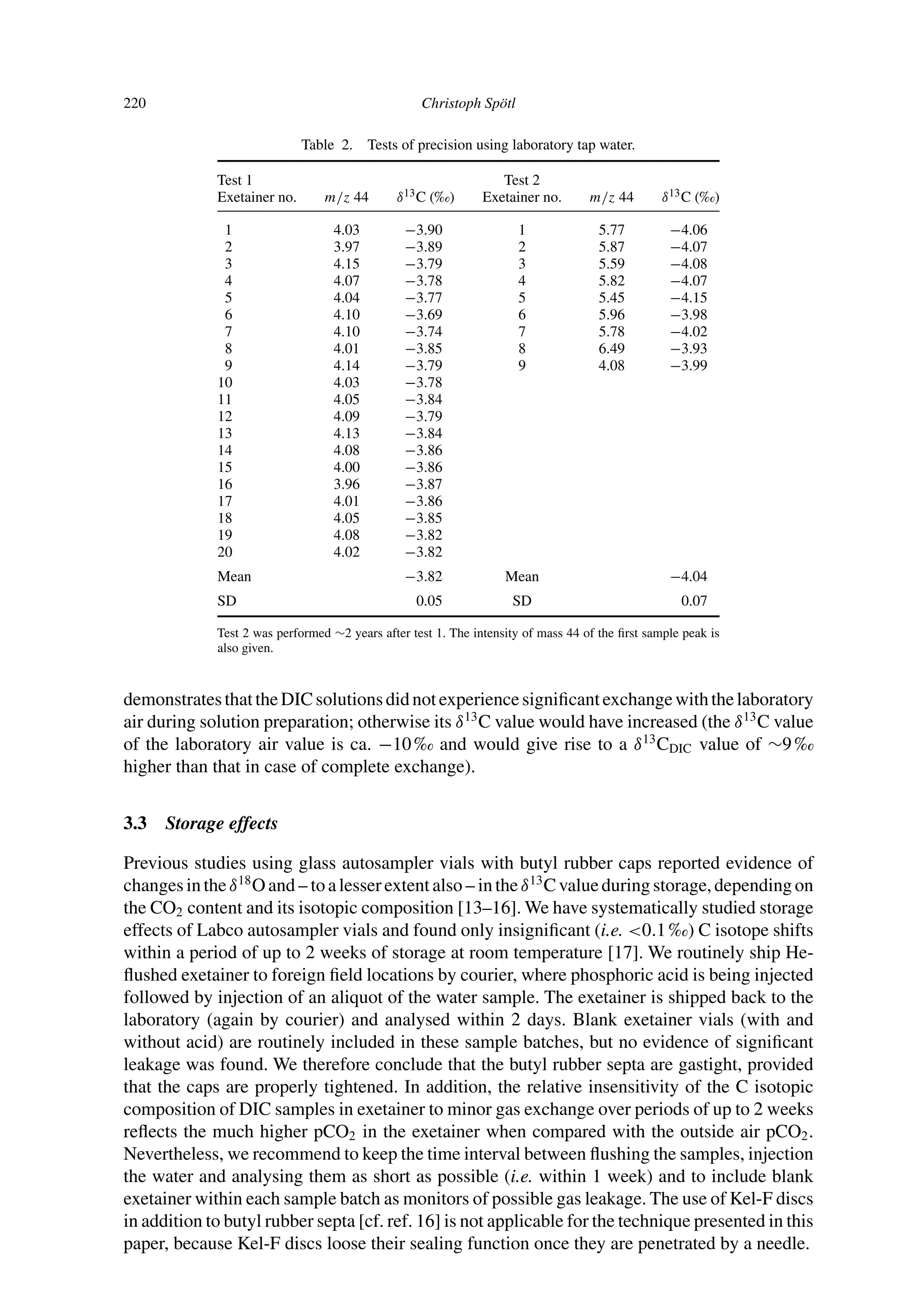 Method of sampling and analysis of 13 c dic in groundwaters | PDF