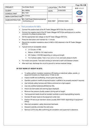 METHOD OF STATEMENT FOR TESTING OF MAIN DISTRIBUTION BOARDS.pdf