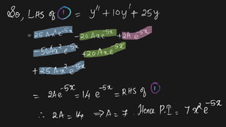 Method of undetermined coefficients ::: solved problems part1 | PPT