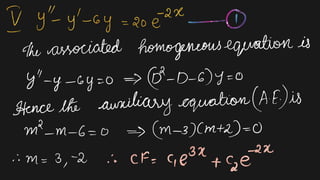 Method of undetermined coefficients ::: solved problems part1 | PPT