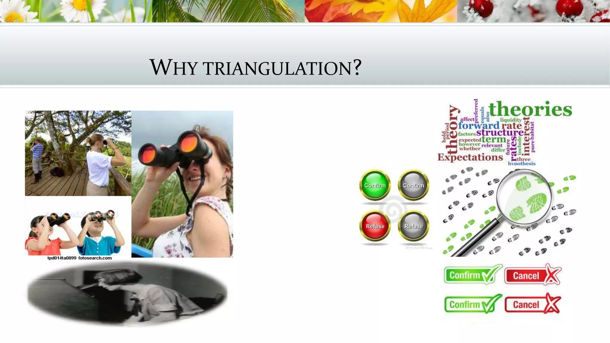 WHY TRIANGULATION?
 