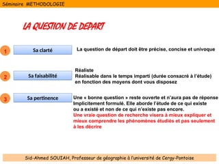 METHODOLOGIE DE RECHERCHE MAGISTER méthodologie.ppt