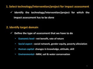 Methodologies for impact assessment of post harvest technologies | PDF