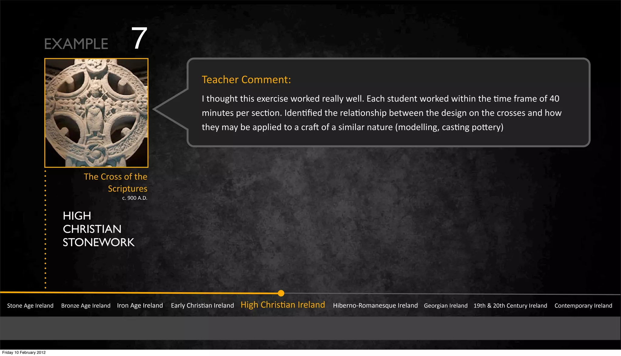 !"#$%&'(%&)*%+,$-&&&&.*#$/%&'(%&)*%+,$-&&&&)*#$&'(%&)*%+,$-&&&&&0,*+1&23*456,$&)*%+,$-&&&&74(3&23*456,$&)*%+,$-&&&&&748%*$#9:#;,$%5<=%&)*%+,$-&&&&>%#*(4,$&)*%+,$-&&&&?@"3&A&BC"3&2%$"=*1&)*%+,$-&&&&&2#$"%;D#*,*1&)*%+,$-
E3%&2*#55&#Y&"3%
!F*4D"=*%5
FI&@CC&'IJI
EXAMPLE 7
HIGH
CHRISTIAN
STONEWORK
E%,F3%*&2#;;%$"K
)&"3#=(3"&"345&%a%*F45%&M#*N%-&*%,++1&M%++I&0,F3&5"=-%$"&M#*N%-&M4"34$&"3%&6;%&Y*,;%&#Y&kC
;4$="%5&D%*&5%F6#$I&)-%$6R%-&"3%&*%+,6#$534D&8%"M%%$&"3%&-%54($&#$&"3%&F*#55%5&,$-&3#M
"3%1&;,1&8%&,DD+4%-&"#&,&F*,f&#Y&,&54;4+,*&$,"=*%&[;#-%++4$(Z&F,56$(&D#d%*1
Friday 10 February 2012
 