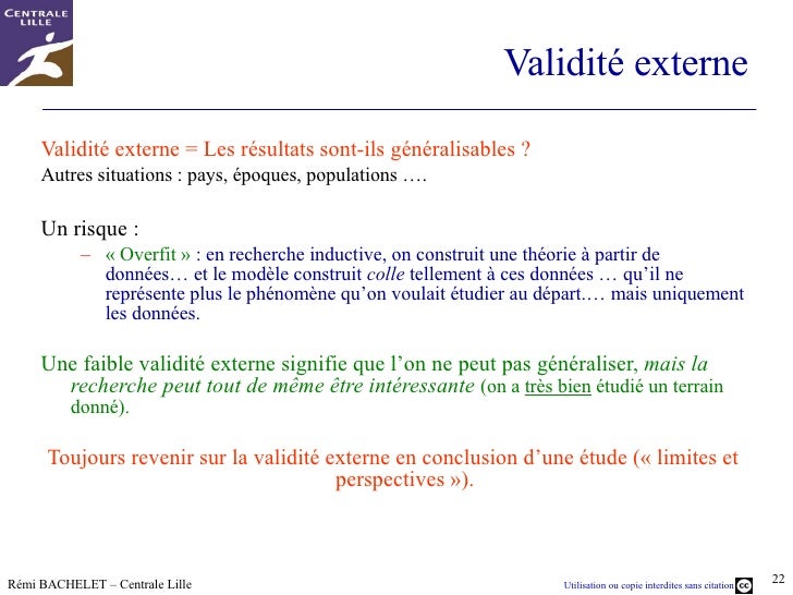 Methodologie Validite et Fiabilite