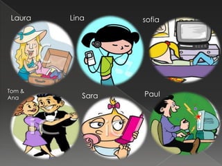 Laura   Lina      sofia




Tom &
Ana         Sara   Paul
 