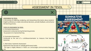 Methodology in TESOL Classroom Management, Assessment, and Interaction ...