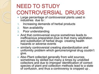 METHODOLOGY OF STUDYING CONTROVERSIAL DRUGS-1.pptx