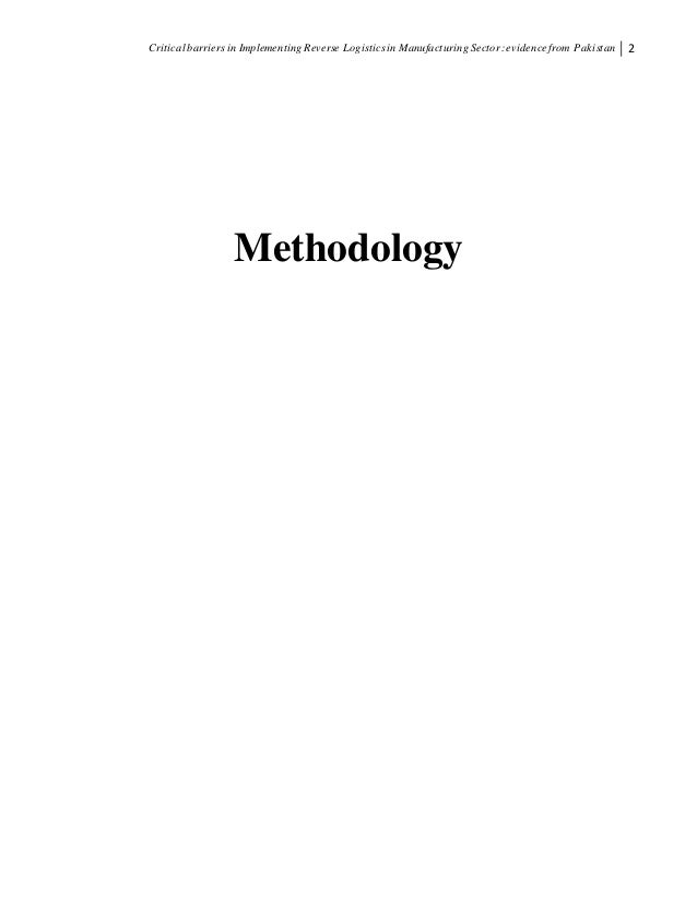 Master thesis reverse logistics