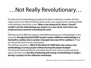 No guidance on the necessary 
skills to acquire and how to 
acquire them 
 