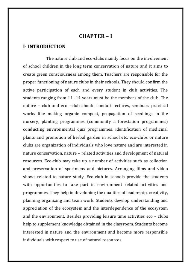 Objectives of eco club in school picture
