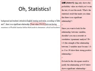 Oh, Statistics!
 