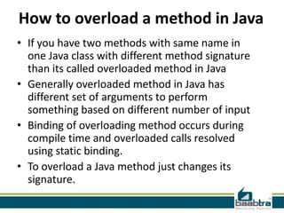 Method overloading | PPTX