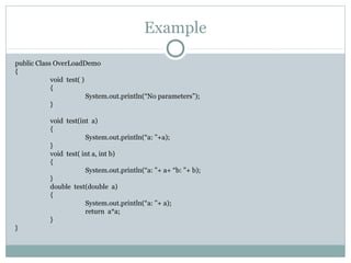 Method overloading | PPT