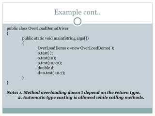 Method overloading | PPT