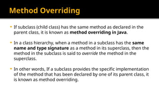 Oop concepts classes Method Overriding.pptx