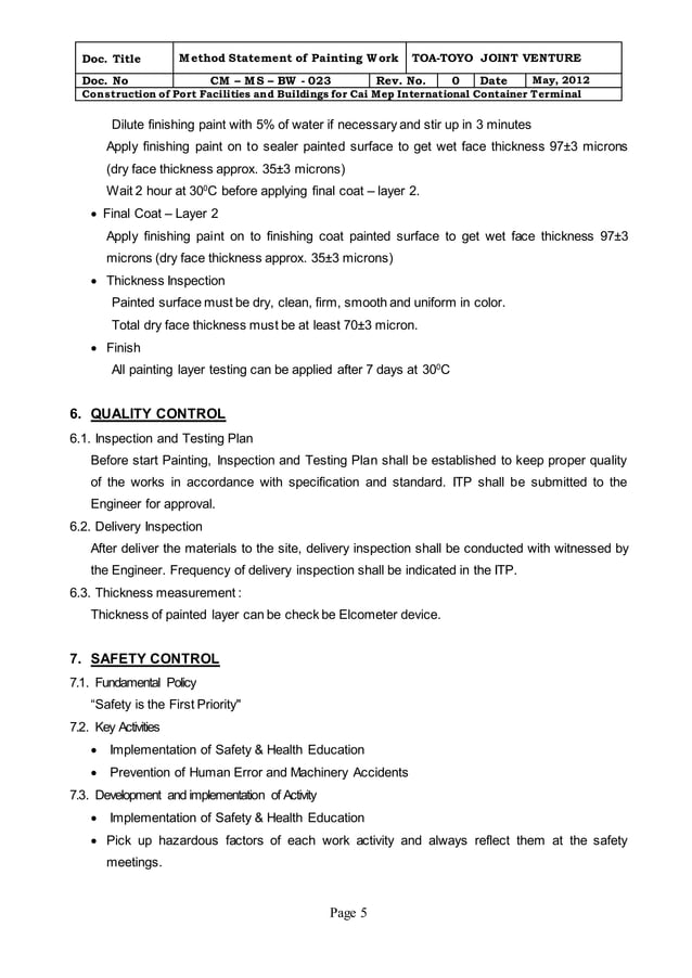 Method painting works emulsion paint