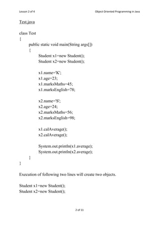 Methods in Java | PDF