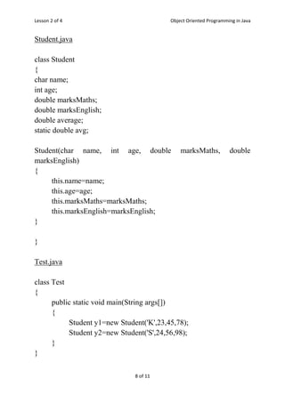 Methods in Java | PDF