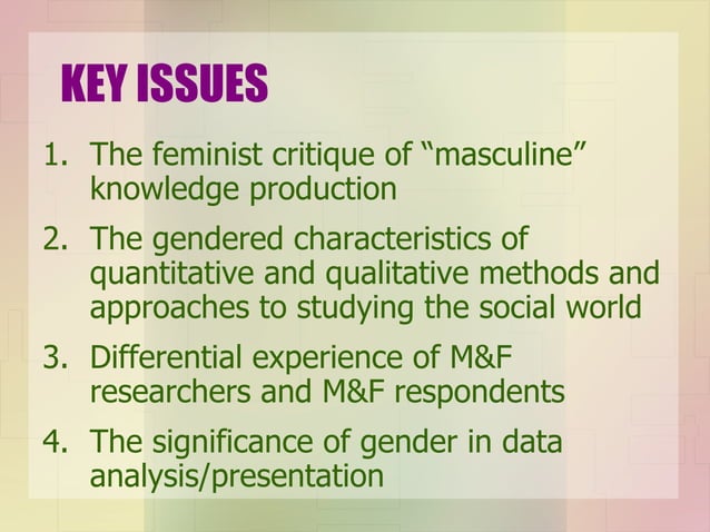research study about gender and society