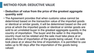 METHODS-OF-VALUATION1.pptx specifically covers customs administration ...