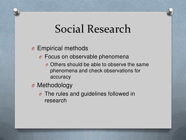 empirical social research methods