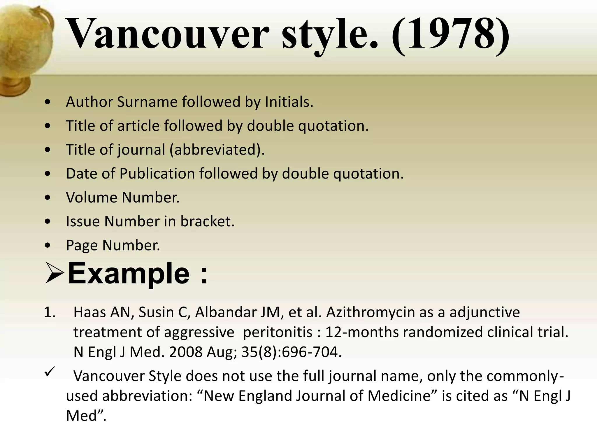 Methods and styles of bibliography