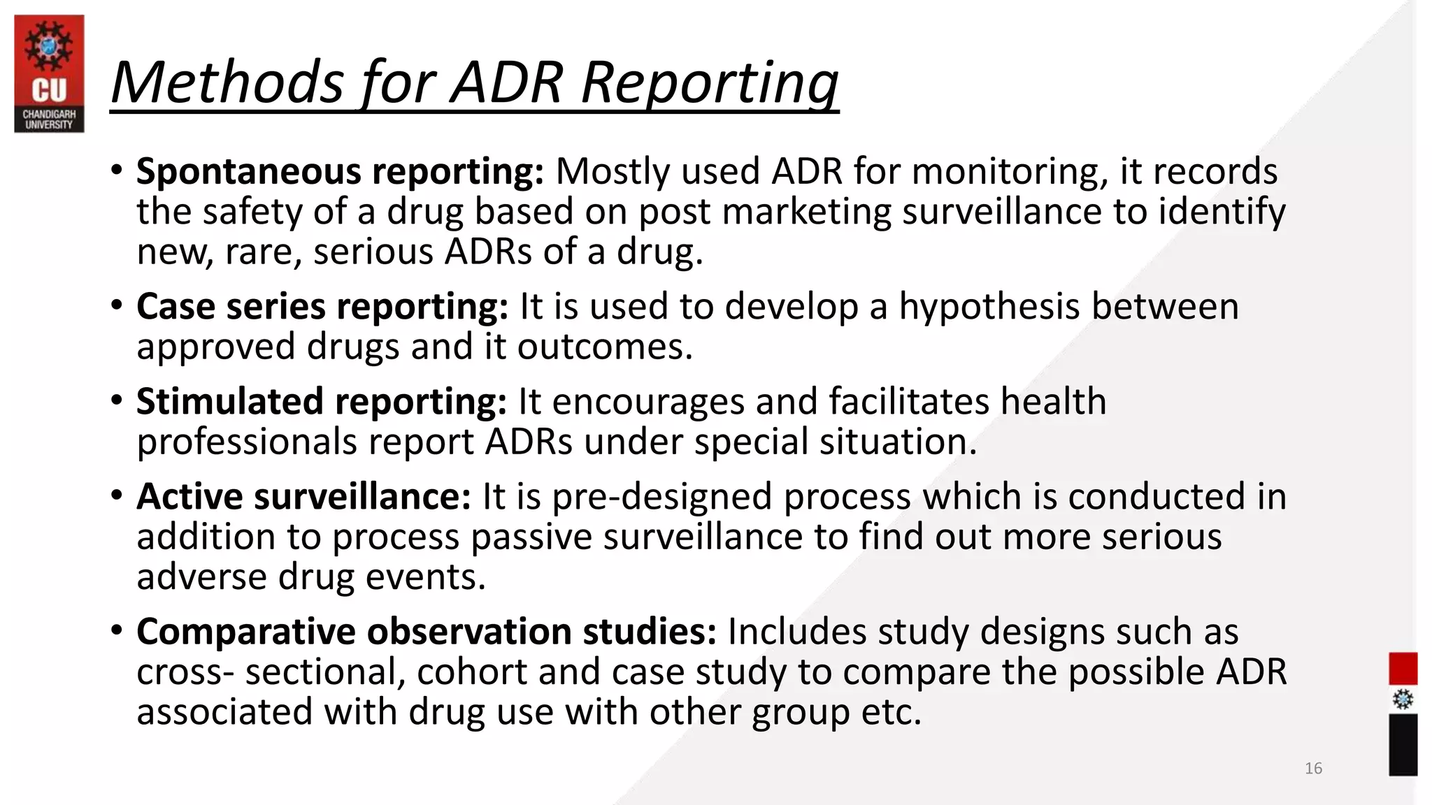 Methods and Tools for ADR Reporting.pptx | Pharmaceutical Industry ...