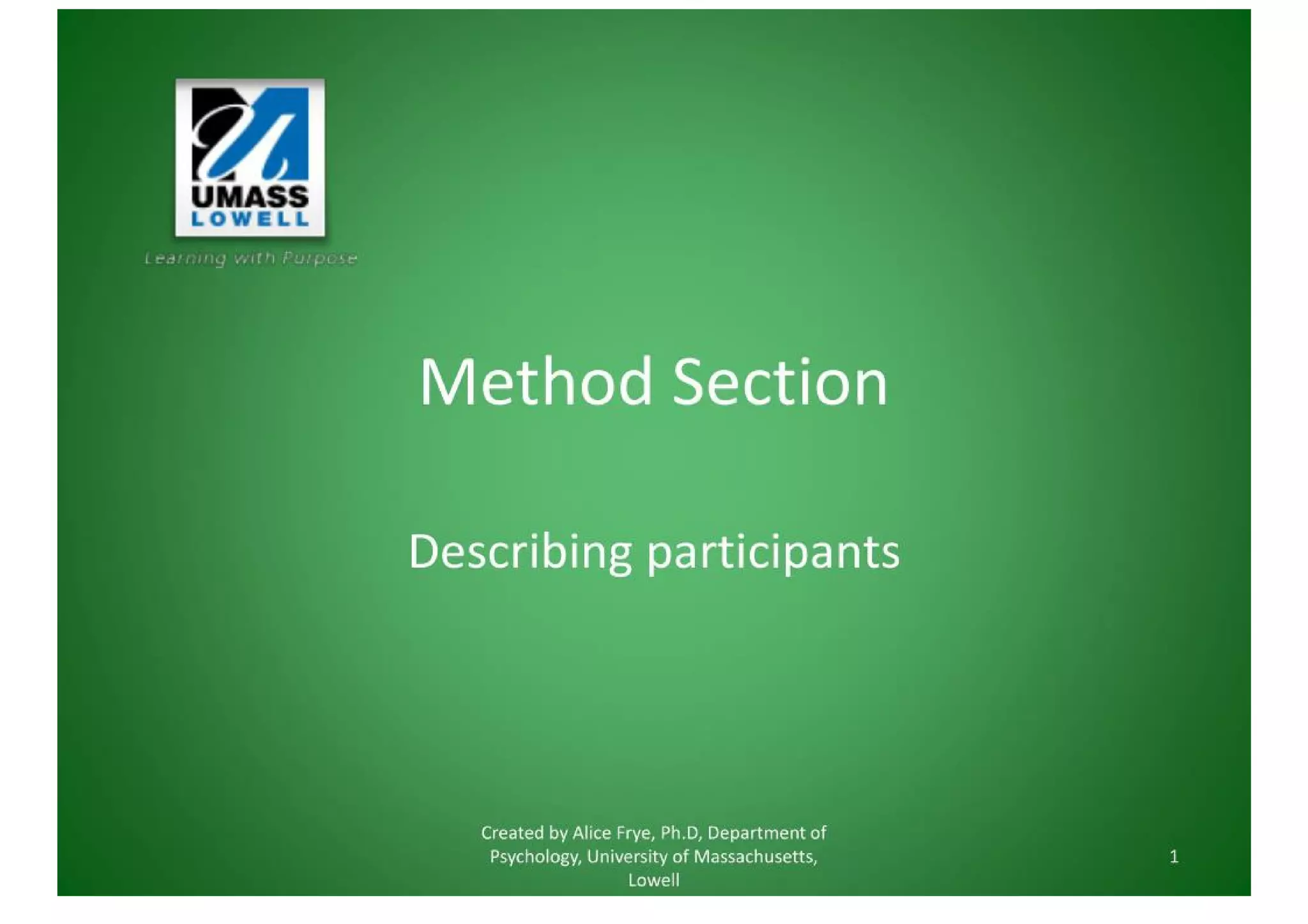 Method Section