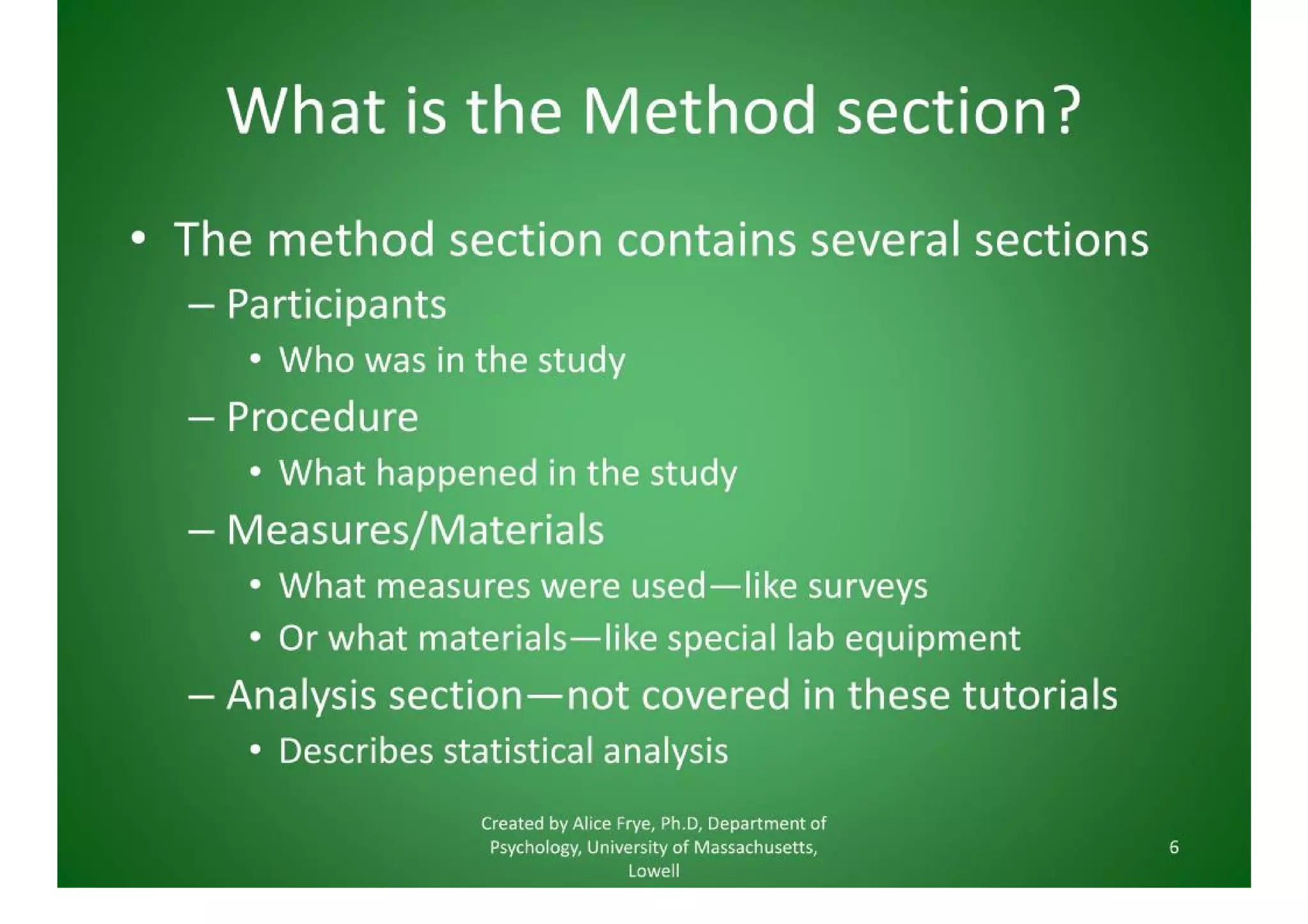 Method Section