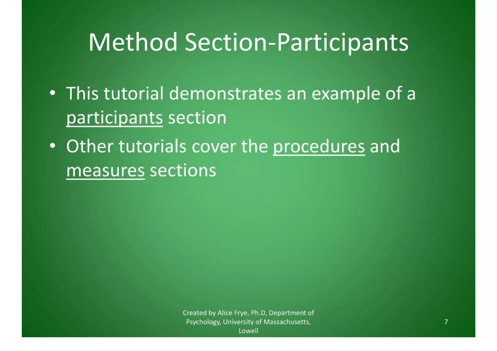 Method Section