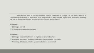 Comprehensive Methods for Creating 2D and 3D Animation Techniques | PPTX