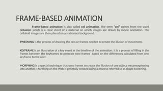 Comprehensive Methods for Creating 2D and 3D Animation Techniques | PPTX