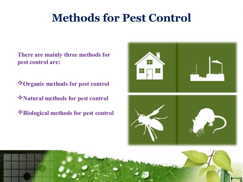 Methods for pest control