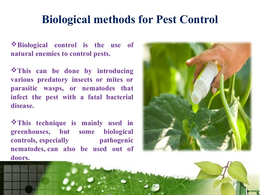 Methods for pest control