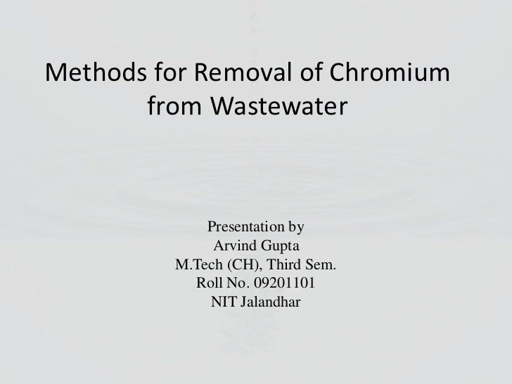 chromium removal