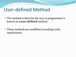Methods in java | PPT