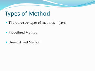 Methods in java | PPT