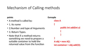 Methods in Java its a presentation that .pptx
