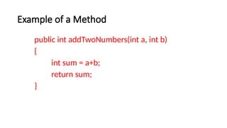 Methods in Java its a presentation that .pptx