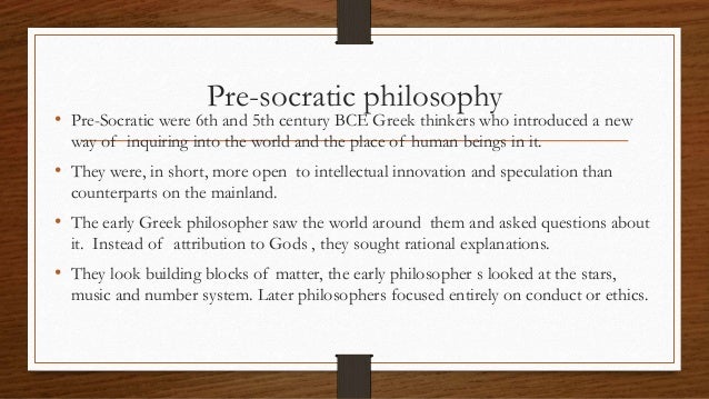 Pre socratic philosopher questions image