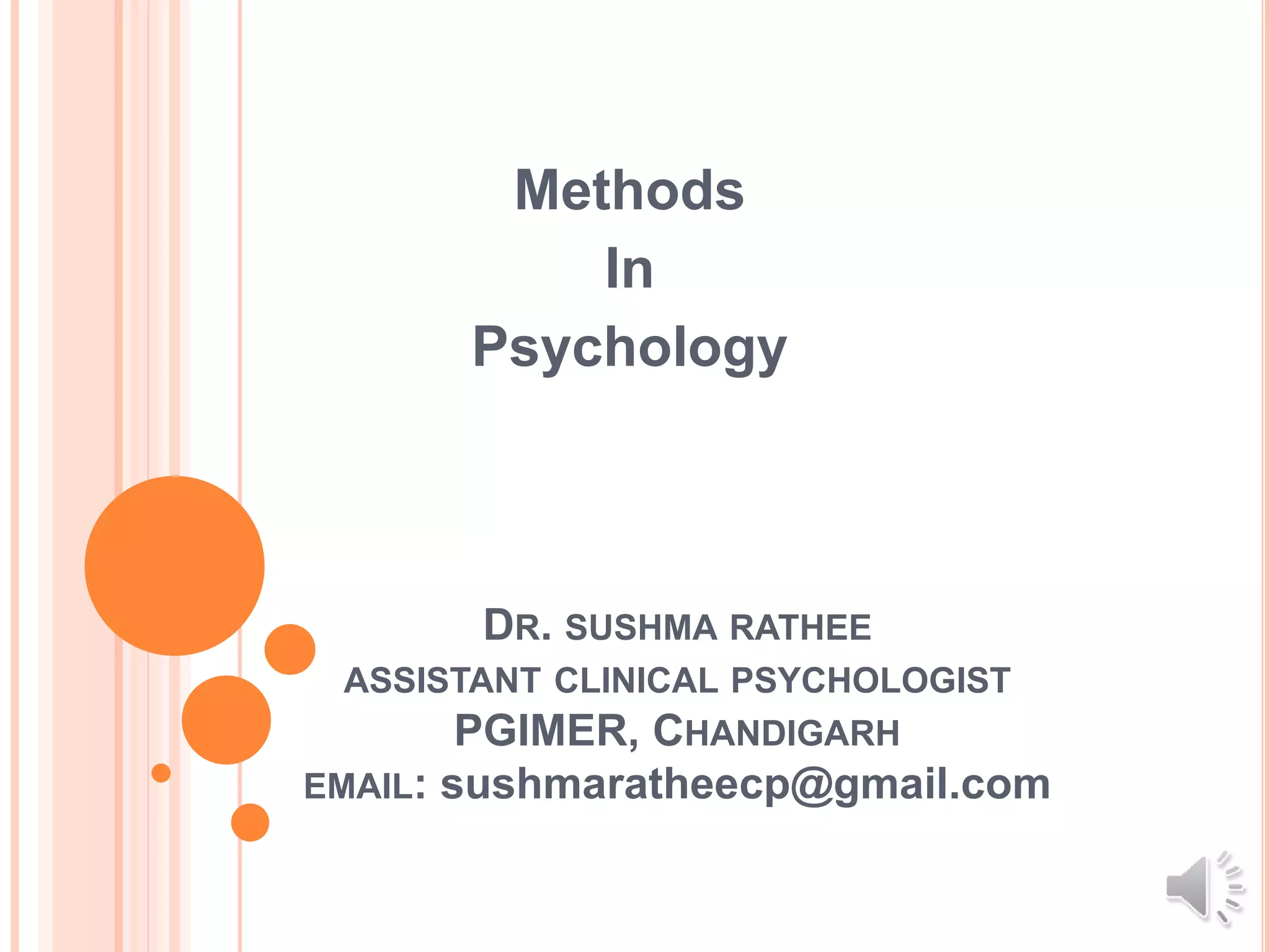 Methods in psychology | PPTX