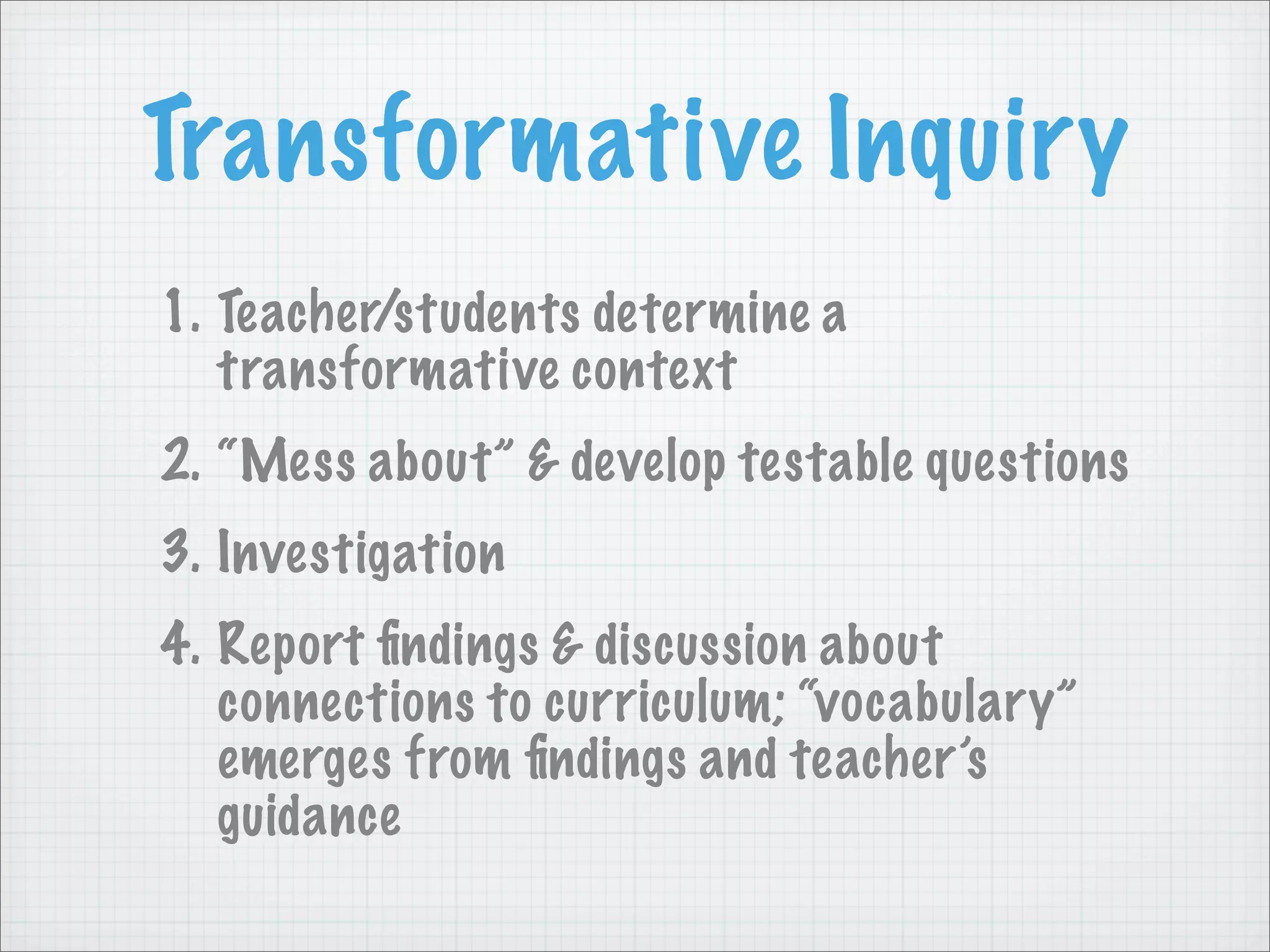 Transformative Teaching Methods