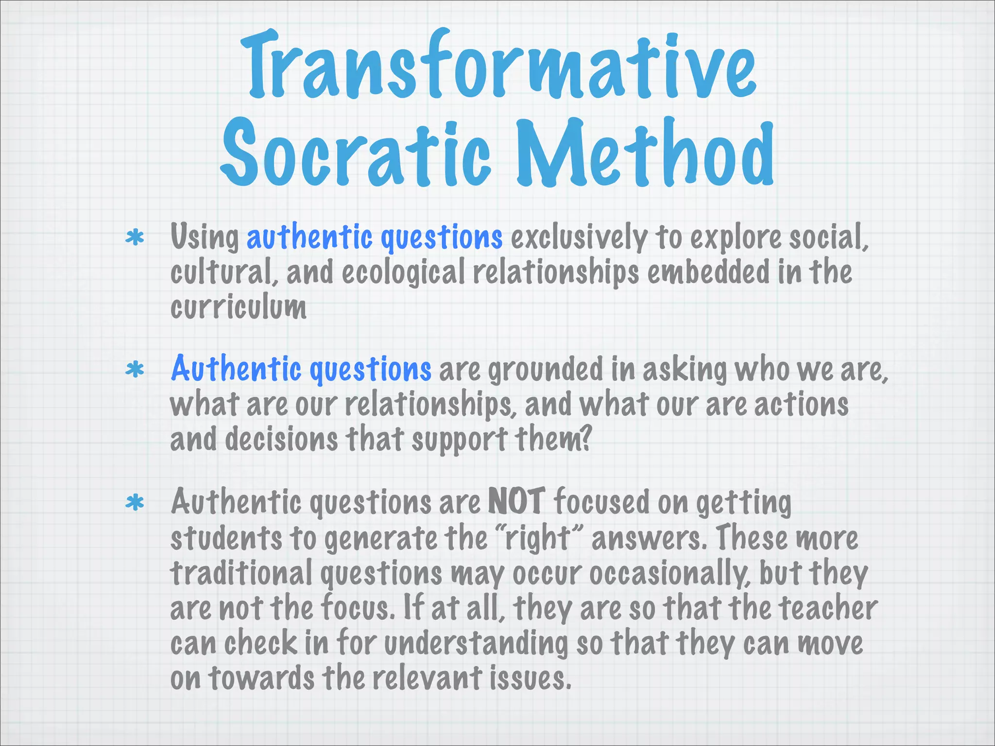 Transformative Teaching Methods