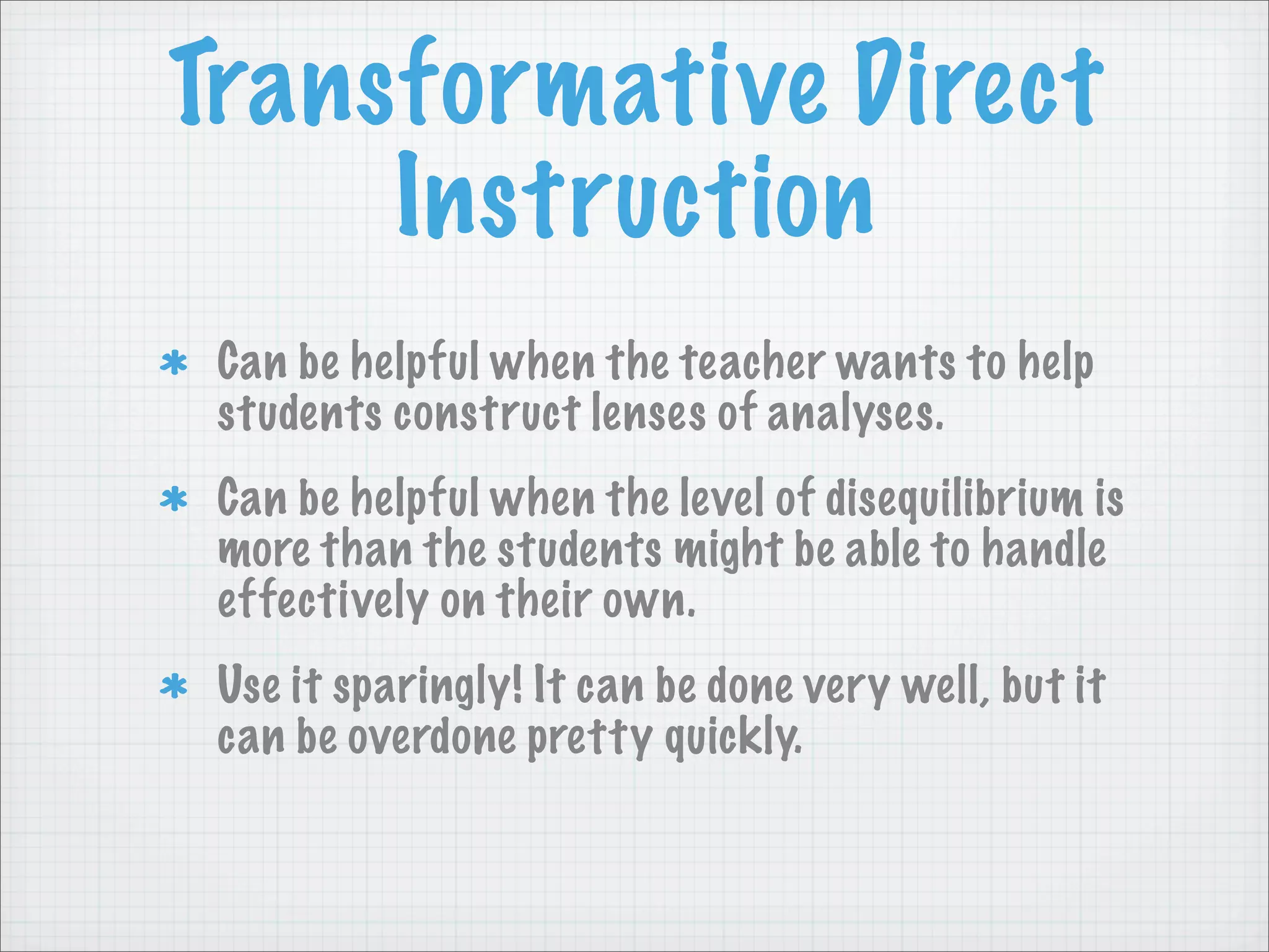 Transformative Teaching Methods