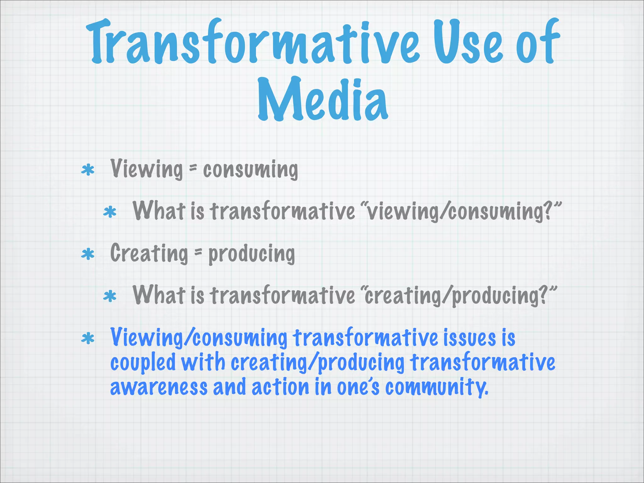 Transformative Teaching Methods