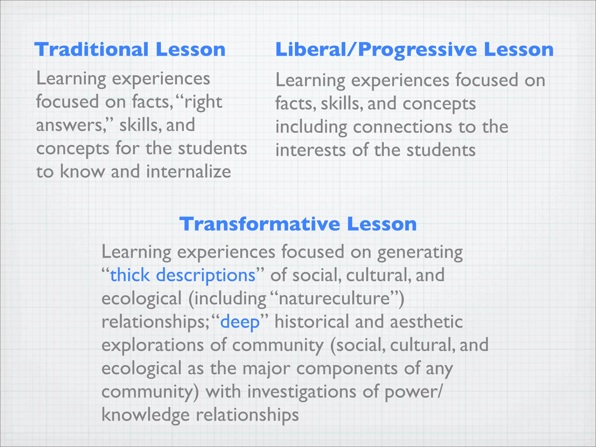 Transformative Teaching Methods